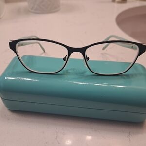 Tiffany & Co Black and White Glasses Elegant Design